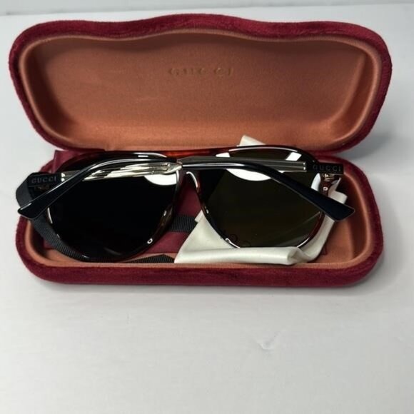 New Authentic Gucci Tortoiseshell GG0829SA 003 Sunglasses - Picture 4 of 12